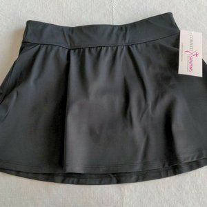 Swim Bottom SwimSkirt with Brief, 16" Long, Black, Medium, NWT, Slimming, Active